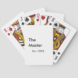 Baraja De Cartas El nombre del jefe maestro año fecha hombre rey tí