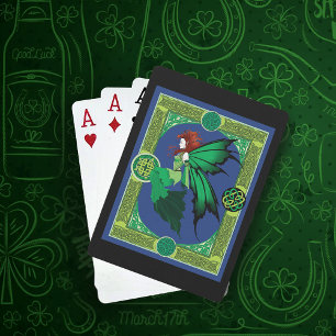 Baraja De Cartas El nudo celta trabaja en el hulla verde
