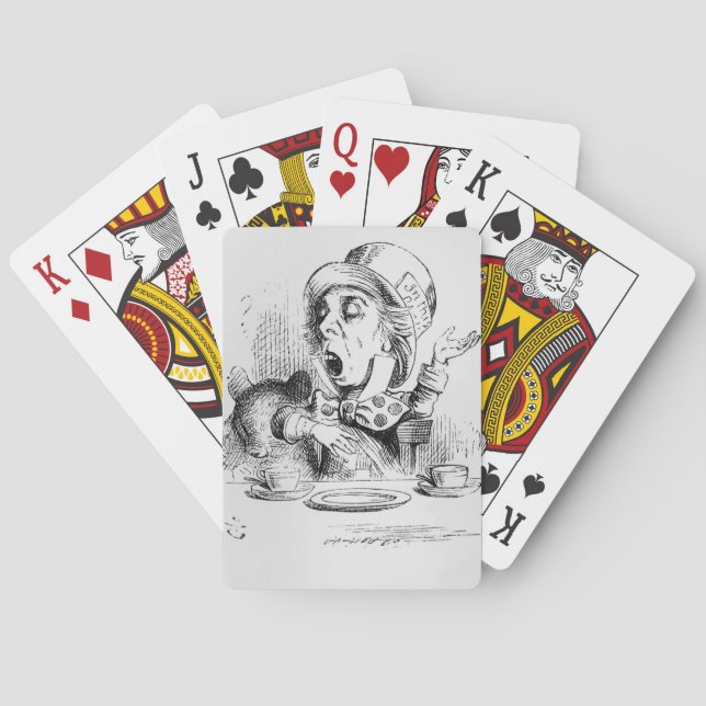 Baraja De Cartas El odio loco, el ilustracion de 'Alice's (Reverso)