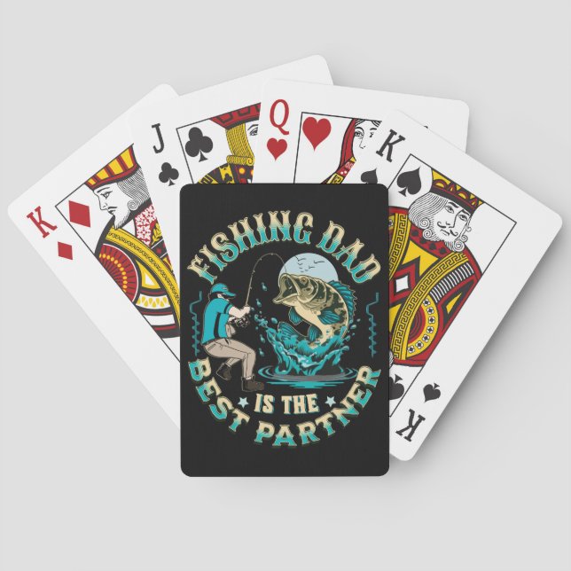 Baraja De Cartas El Padre Pescador Es El Mejor Socio (Reverso)