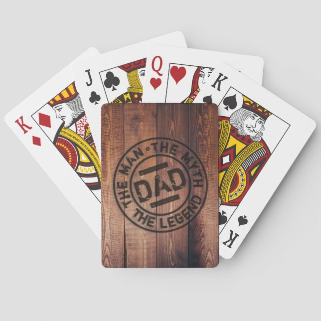 Baraja De Cartas El Padre Rústico El Hombre Mito Leyenda La Pirogra (Reverso)