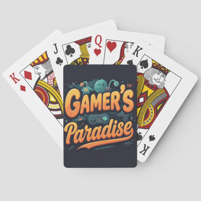 Baraja De Cartas El paraíso de los gamer (Reverso)