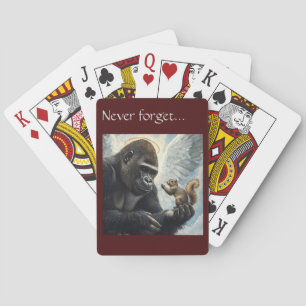 Baraja De Cartas El Peanut la Ardilla y Harambe Nunca Olvidan