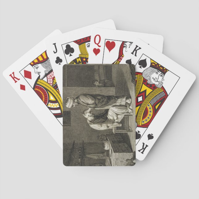 Baraja De Cartas El peluquero, de artes del volumen II y de (Reverso)