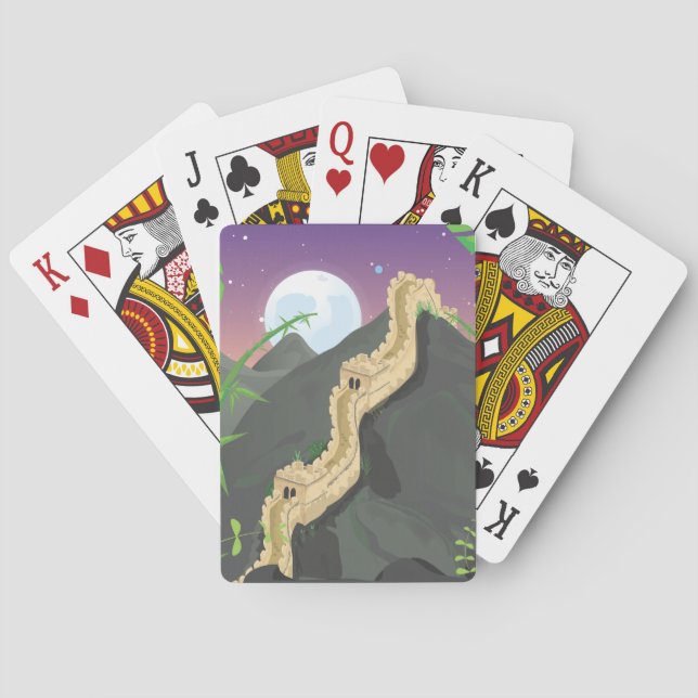 Baraja De Cartas El personalizado de la Gran Muralla China (Reverso)