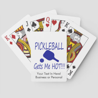 Baraja De Cartas el picleball me pone caliente azul