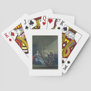 Baraja De Cartas El pintor del Harlequin, c.1742 (aceite en lona)