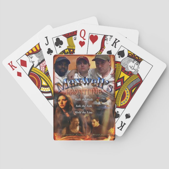 Baraja De Cartas El Poster de primera línea de Maxwell (Reverso)