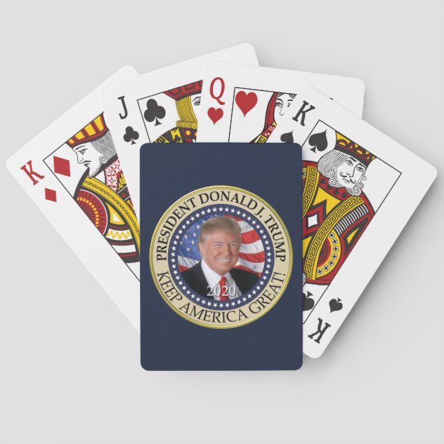 Baraja De Cartas El presidente Donald Trump 2020 hace grande a Esta (Reverso)