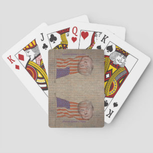 Baraja De Cartas El presidente Trump juega con la tarjeta