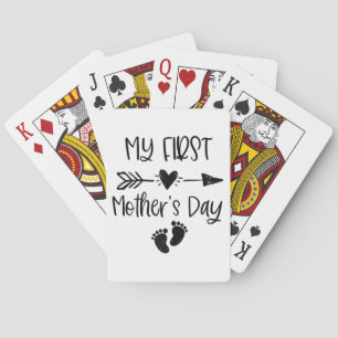 Baraja De Cartas El primer día de mi madre por el embarazo de una n