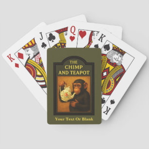 Baraja De Cartas El Pub Chimp Y Teapot