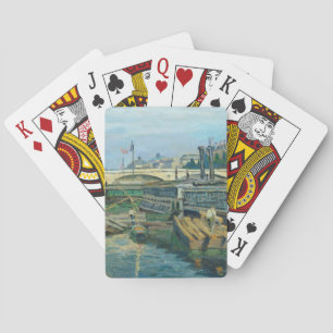Baraja De Cartas El puente de Louis Philippe, 1875 (aceite sobre li