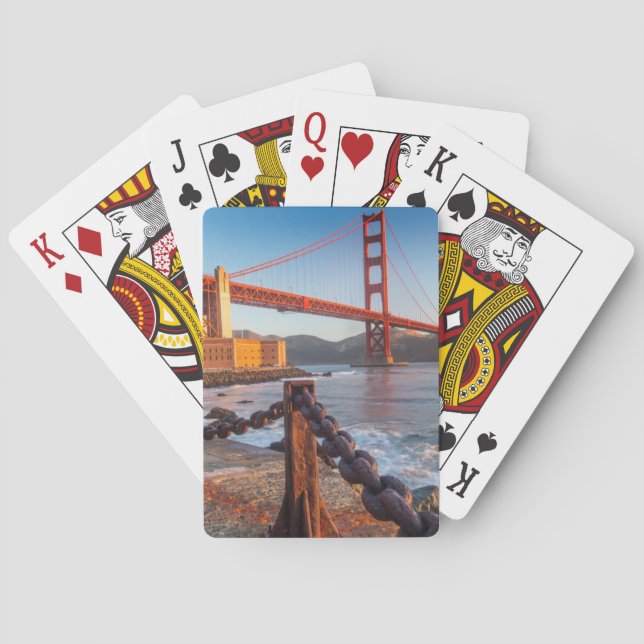 Baraja De Cartas El puente Golden Gate desde Fort Point (Reverso)