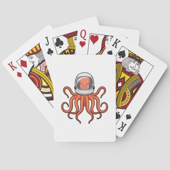 Baraja De Cartas El pulpo como astronauta (Reverso)