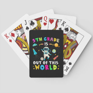 Baraja De Cartas El quinto grado está fuera de este mundo de vuelta