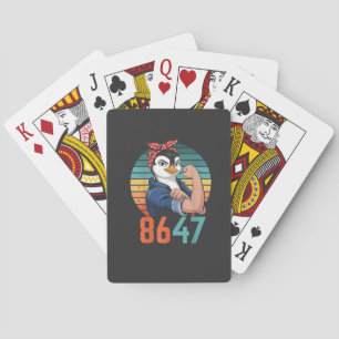Baraja De Cartas El Retro 8647 Es 2028 Y Sin Embargo Anti Trump Pin