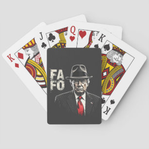 Baraja De Cartas El retro estadounidense Donald Trump FAFO Patriota