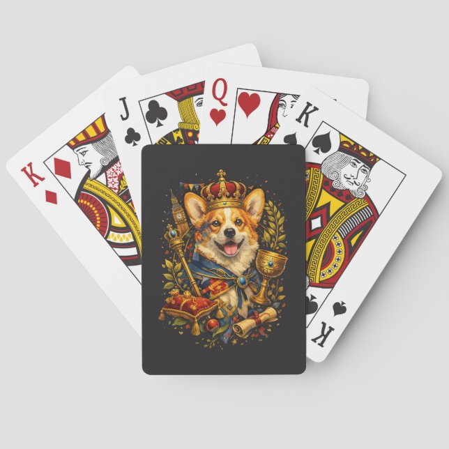 Baraja De Cartas El Rey Corgi (Reverso)