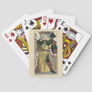 Baraja De Cartas El rey de las espadas personaliza las tarjetas de