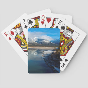 Baraja De Cartas El río Athabasca en el Parque Nacional Jasper