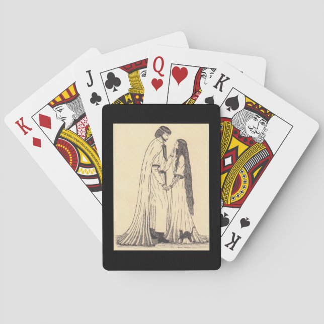 Baraja De Cartas ¡El romance floreció! (Reverso)