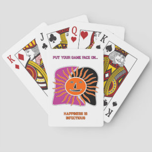 Baraja De Cartas El rostro sonriente del sol