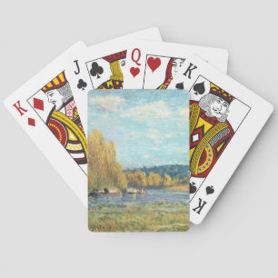Baraja De Cartas El Sena en Saint-Cloud Alfred Sisley