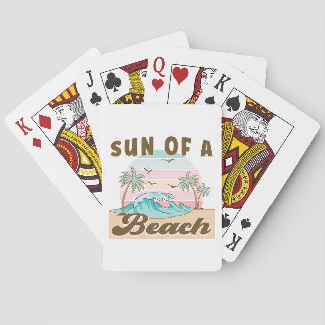 Baraja De Cartas El sol de una playa (Reverso)