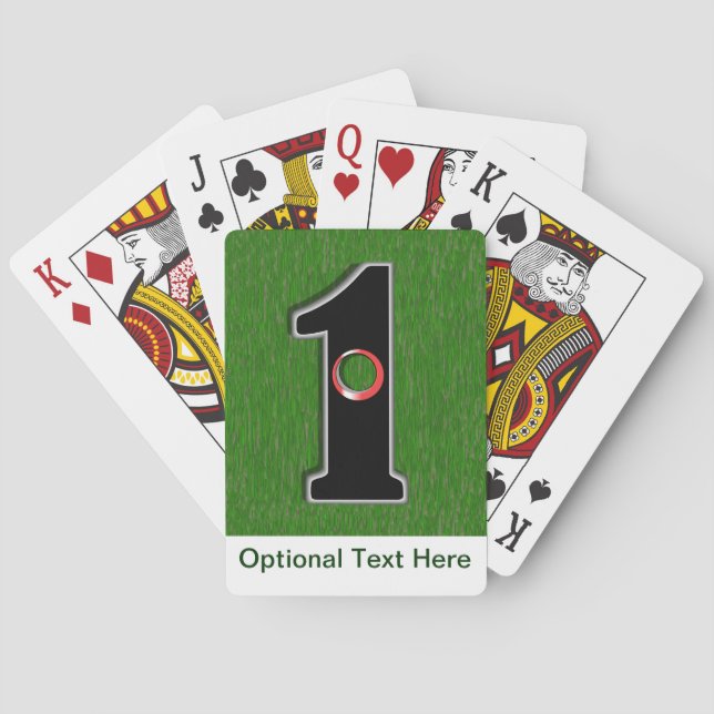 Baraja De Cartas El sueño de Golfer - ¡Agujero en uno! (Reverso)