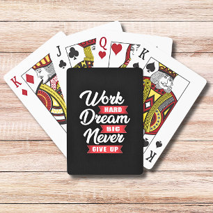 Baraja De Cartas El sueño duro de trabajar nunca rendirse   Motivac