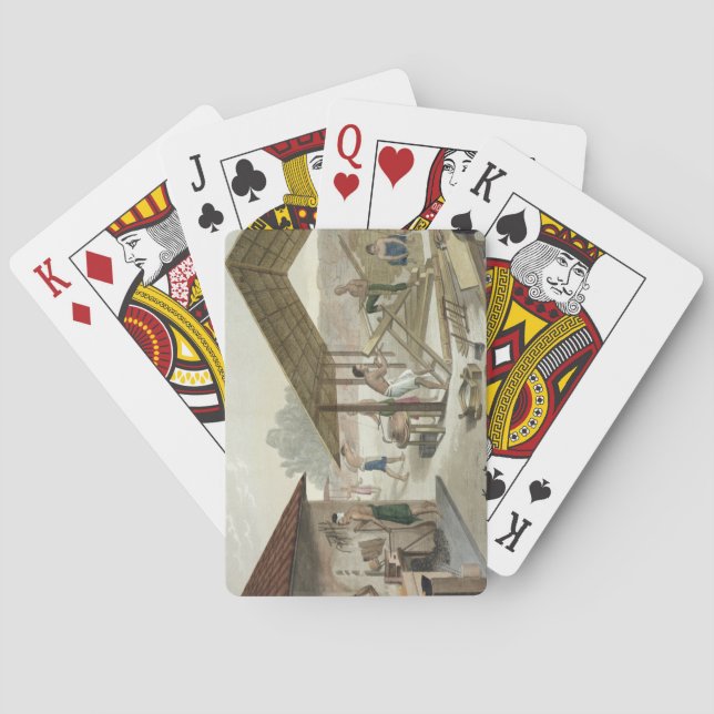 Baraja De Cartas El taller de la carpintería en Kupang, Timor, (Reverso)
