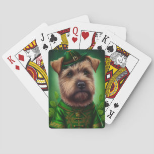 Baraja De Cartas El Terrier de la Bahía de Chesapeake en el vestido