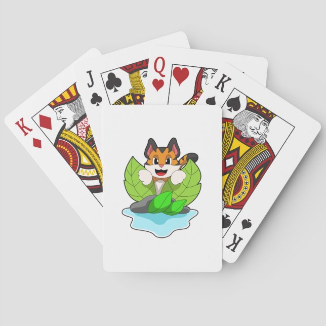 Baraja De Cartas El tigre en la caza (Reverso)