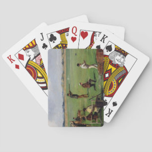 Baraja De Cartas El tirar (aceite en el papel)