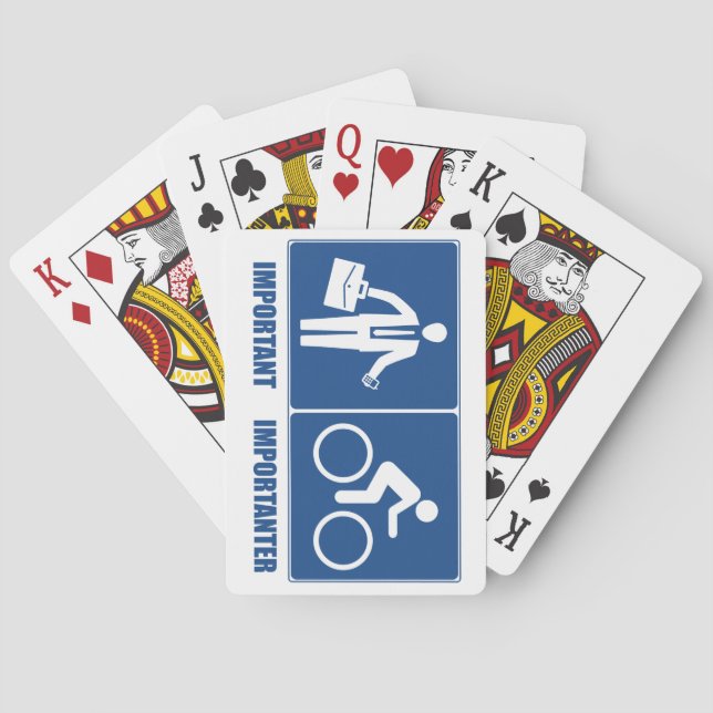 Baraja De Cartas El Trabajo Es Importante, El Ciclismo Es Important (Reverso)