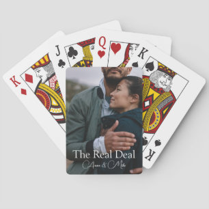 Baraja De Cartas "El trato real" Personalizado de foto favorece reg