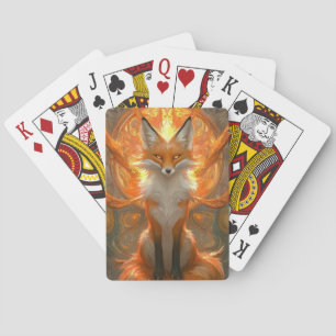 Baraja De Cartas El trono de la llama del zorro de las nueve colas