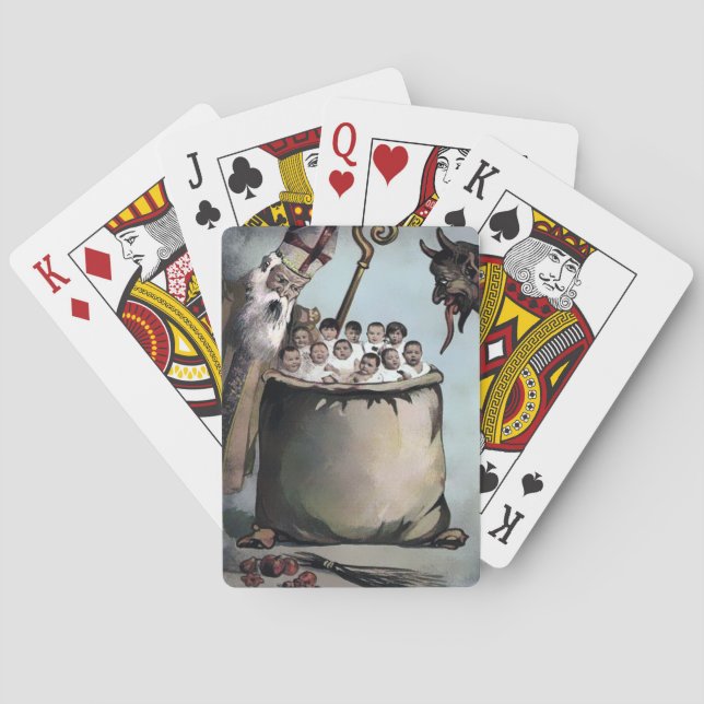 Baraja De Cartas El viejo Krampus (Reverso)