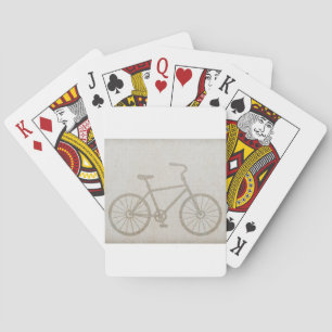 Baraja De Cartas El vintage de la bici se divierte destino del amor