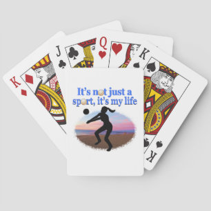 Baraja De Cartas EL VOLEIBOL inspirador ES MI DISEÑO DE VIDA