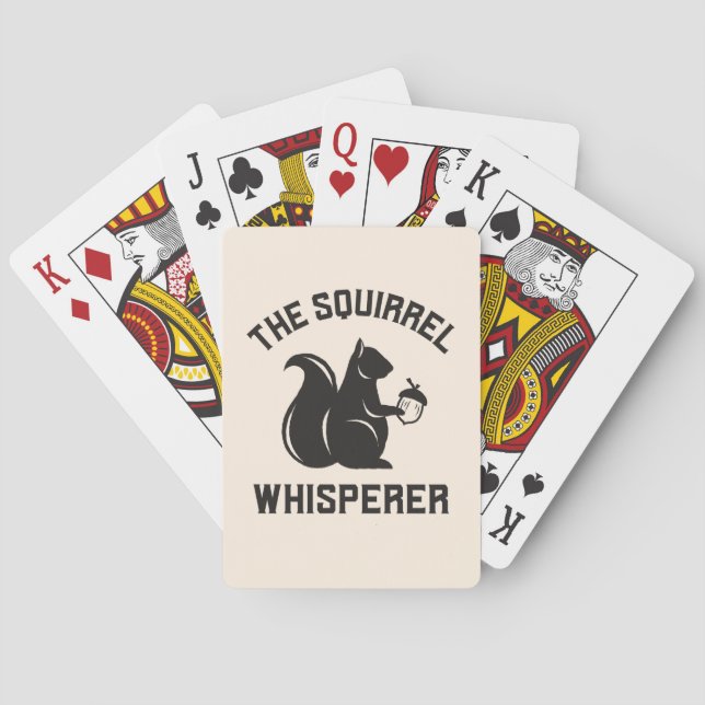 Baraja De Cartas El Whisperer de la ardilla | Squirrel Lover (Reverso)
