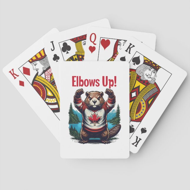 Baraja De Cartas Elbows Up Canada (Reverso)