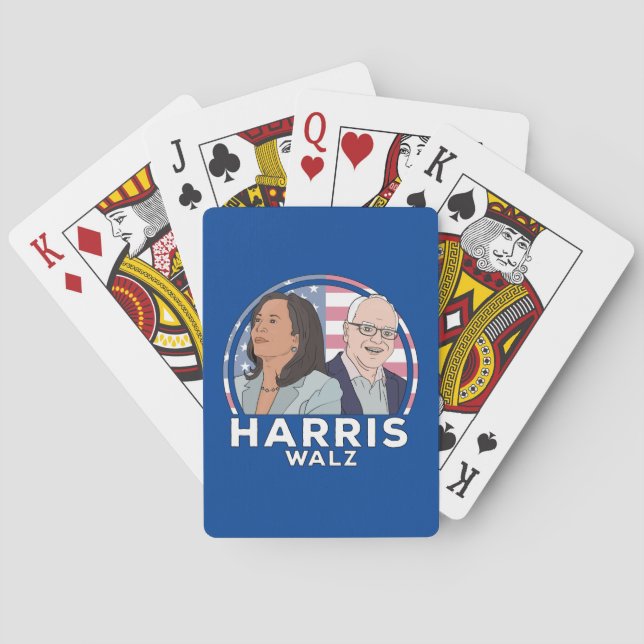 Baraja De Cartas Elección de Harris Walz (Reverso)
