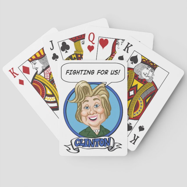 Baraja De Cartas Elecciones de Hilary Clinton 2016 (Reverso)