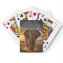Elefante Africano Sabana ANIMALES Póquer