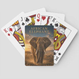 Baraja De Cartas Elefante Africano Sabana ANIMALES Póquer