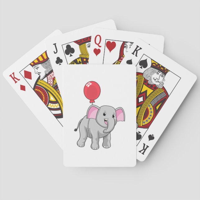 Baraja De Cartas Elefante con globo (Reverso)