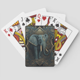 Baraja De Cartas elefante de tarjetas de reproducción clásicas 2