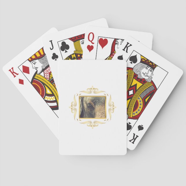 Baraja De Cartas Elefante enmarcado (Reverso)